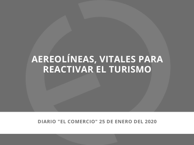 En los medios | Aerolíneas vitales para reactivar el turismo